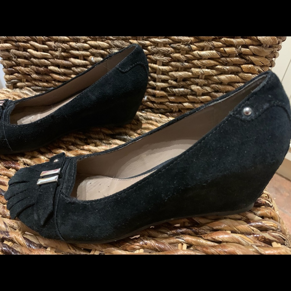 Black wedge Geox Respira shoes